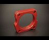 Torque Solution Throttle Body Spacer (Red): Acura TL 3.5 2009+