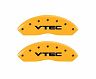 MGP Caliper Covers 4 Caliper Covers Engraved Front & Rear Vtech Yellow finish black ch for Acura TL