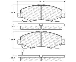 StopTech StopTech Street Touring 06-13 Honda Ridgeline / Acura TL Front Brake Pads for Acura TL UA8
