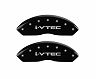 MGP Caliper Covers 4 Caliper Covers Engraved Front & Rear i-Vtec Black finish silver ch for Acura TLX Base/SH-AWD