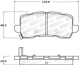 StopTech StopTech Street Brake Pads - Rear for Acura TLX UB1