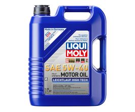 LIQUI MOLY 5L Leichtlauf (Low Friction) High Tech Motor Oil 5W40 for Acura TSX CL9