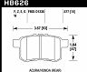 HAWK 08-10 Honda Accord 2.4L/3.0L/3.5L / 09-10 Acura TST 2.4L HPS Street Rear Brake Pads for Acura TSX