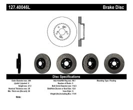 StopTech StopTech Nissan 370Z / 01-03 Acura CL / 06 EL / 04-09 TSX / 03-07 Honda Accord Coupe M/T / 05-08 Se for Acura TSX CL9