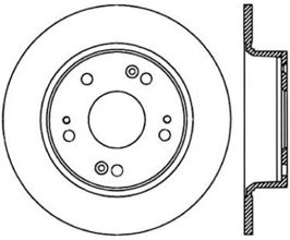 StopTech Centric 04-08 Acura TSX Premium Rear CryoStop Brake Rotor for Acura TSX CL9
