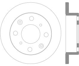 StopTech StopTech Drilled Sport Brake Rotor for Acura TSX CL9