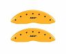 MGP Caliper Covers 4 Caliper Covers Engraved Front & Rear Yellow finish black ch for Acura ZDX