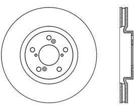 StopTech 07-13 Acura MDX / 14-17 Acura RLX Cryo Premium Front Brake Rotor for Acura ZDX 1