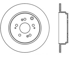 StopTech StopTech 07-13 Acura MDX / 11-14 Honda Odyssey Rear Left Slotted & Drilled Sport Cryo Brake Rotor for Acura ZDX 1