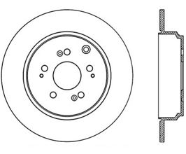 StopTech StopTech 07-13 Acura MDX / 11-14 Honda Odyssey Rear Right Slotted & Drilled Sport Cryo Brake Rotor for Acura ZDX 1