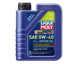 LIQUI MOLY 1L Synthoil Energy A40 Motor Oil SAE 0W40 for BMW 1-Series E