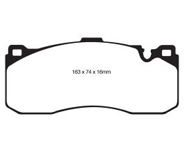 EBC 08-10 BMW 135 3.0 Twin Turbo Yellowstuff Front Brake Pads for BMW 1-Series E