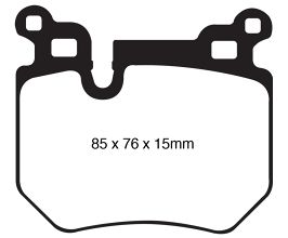 EBC 08-10 BMW 135 3.0 Twin Turbo Yellowstuff Rear Brake Pads for BMW 1-Series E