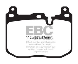 EBC 14+ BMW 228 Coupe 2.0 Turbo Brembo calipers Greenstuff Front Brake Pads for BMW 2-Series F