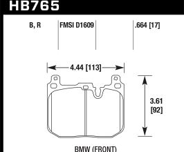 HAWK 15-17 BMW M4 DTC-30 Front Race Pads for BMW 2-Series F