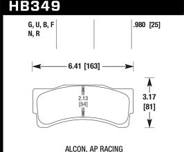 HAWK AP Racing/Alcon Acure/Honda DTC-70 Rear Race Brake Pads for BMW 2-Series F