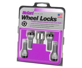 McGard Wheel Lock Bolt Set - 4pk. (Cone Seat) M14X1.25 / 17mm Hex / 27.3mm Shank Length - Black for BMW 2-Series F
