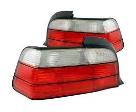 Anzo 1992-1998 BMW 3 Series E36 Coupe/Convertable Taillights Red/Clear for BMW 3-Series E