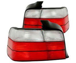 Anzo 1992-1998 BMW 3 Series E36 Sedan Taillights Red/Clear for BMW 3-Series E