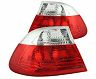 Anzo 2000-2003 BMW 3 Series E46 Taillights Red/Clear for Bmw 328is / 323is