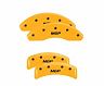 MGP Caliper Covers 4 Caliper Covers Engraved Front & Rear Yellow Finish Black Characters 1991 BMW 325 for Bmw 325i / 325is / 318is