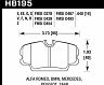 HAWK 84-4/91 BMW 325 (E30) HT-10 Front Race Pads (NOT FOR STREET USE)