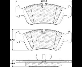 StopTech StopTech 96-02 BMW Z3 / 03-08 Z4 / 97-00 323 Front Brake Pads for BMW 3-Series E