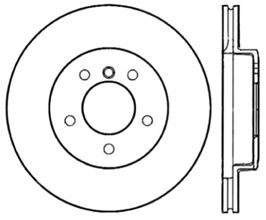 StopTech StopTech 99-05 BMW 3-Series Drilled Left Front Rotor for BMW 3-Series E