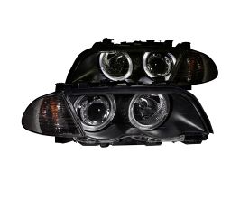 Anzo 1999-2001 BMW 3 Series E46 Projector Headlights w/ Halo Black (CCFL) for BMW 3-Series E4