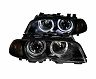 Anzo 2000-2003 BMW 3 Series E46 Projector Headlights w/ Halo Black