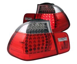 Anzo 2002-2005 BMW 3 Series E46 LED Taillights Red/Clear for BMW 3-Series E4