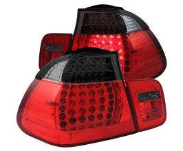Anzo 2002-2005 4DR BMW 3 Series E46 LED Taillights Red/Smoke for BMW 3-Series E4