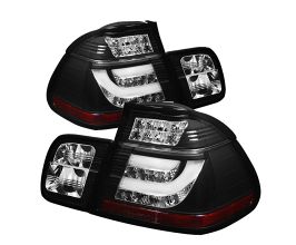 Spyder BMW E46 3-Series 02-05 4Dr Light Bar Style LED Tail Lights Black ALT-YD-BE4602-4D-LBLED-BK for BMW 3-Series E4
