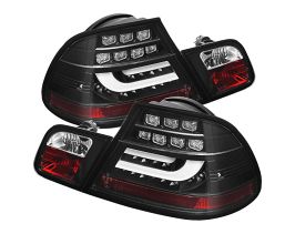 Spyder 04-06 BMW E46 2Dr (Coupe ONLY No Conv.) Lgtbar Styl LED Tail Lghts Blk ALT-YD-BE4604-LBLED-BK for BMW 3-Series E4