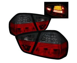 Spyder BMW E90 3-Series 06-08 4Dr LED Tail Lights Red Smoke ALT-YD-BE9006-LED-RS for BMW 3-Series E4