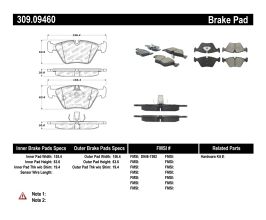 StopTech StopTech Performance 04-09 BMW X3 (E38) / 06-09 Z4 3.0Si (E86) / 00-07 330 Series Front Brake Pads for BMW 3-Series E4