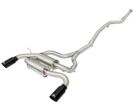 aFe Power MACHForce XP SS-304 Black Tip 2.5in Dia Cat Back Exhaust 12-14 BMW 335i (F30) 3.0L (t) for BMW 3-Series E9