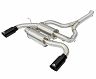 aFe Power MACHForce XP SS-304 Black Tip 2.5in Dia Axle Back Exhaust 12-15 BMW 335i (F30) 3.0L (t) for Bmw 335i xDrive / 335is