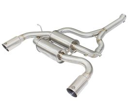 aFe Power MACHForce XP SS-304 Polish Tip 2.5in Dia Axle Back Exhaust 12-15 BMW 335i (F30) 3.0L (t) for BMW 3-Series E9