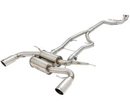 aFe Power MACHForce XP SS-304 Polish Tip 3.0in-2.5in Dia Cat Back Exhaust 11-13 BMW 335i (E90/E92) 3.0L for BMW 3-Series E9