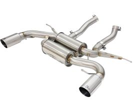 aFe Power MACHForce XP 2.5in Axle Back Stainless Exhaust w/ Polished Tips 07-13 BMW 335i 3.0L L6 (E90/92) for BMW 3-Series E9