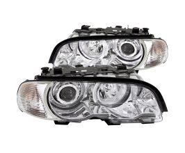 Anzo 2000-2003 BMW 3 Series E46 Projector Headlights w/ Halo Chrome for BMW 3-Series E9