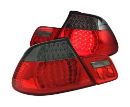 Anzo 2000-2003 BMW 3 Series E46 LED Taillights Red/Smoke 4pc for BMW 3-Series E9