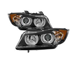 Spyder BMW E90 3-Series 06-08 4DR Headlights - AFS HID Only - Black PRO-YD-BMWE9005V2-AFSHID-BK for BMW 3-Series E9