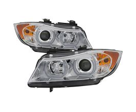 Spyder BMW E90 3-Series 06-08 4DR V2 Headlights - HID Only - Chrome PRO-YD-BMWE9005V2-AFSHID-C for BMW 3-Series E9