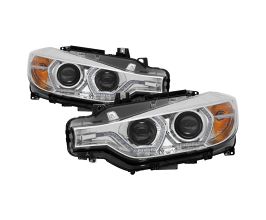 Spyder 12-14 BMW F30 3 Series 4DR Projector Headlights - LED DRL - Chrome (PRO-YD-BMWF3012-DRL-C) for BMW 3-Series E9