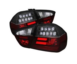 Spyder BMW E90 3-Series 06-08 4Dr LED Indicator LED Tail Lights Blk ALT-YD-BE9006-LBLED-G2-BK for BMW 3-Series E9