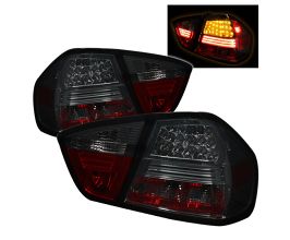 Spyder BMW E90 3-Series 06-08 4Dr LED Tail Lights Smoke ALT-YD-BE9006-LED-SM for BMW 3-Series E9