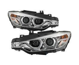 Spyder Signature BMW F30 3 Series 12-14 4DR Projector Headlights - Chrome (PRO-YD-BMWF3012-AFSHID-C) for BMW 3-Series E9