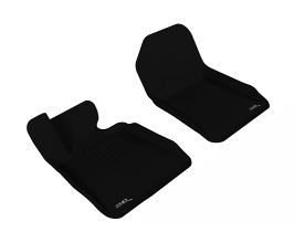 3D Mats 2007-2013 BMW 3 Series E93 Kagu 1st Row Floormat - Black for BMW 3-Series E9